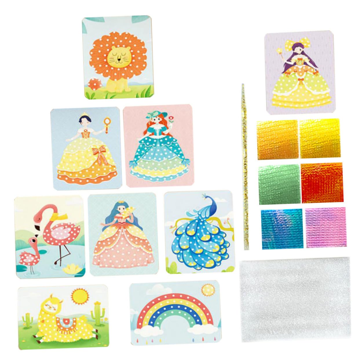 Operitacx Kit De Pintura Punción Costura Diy Kit De Bordado Manualidades Para Decoración