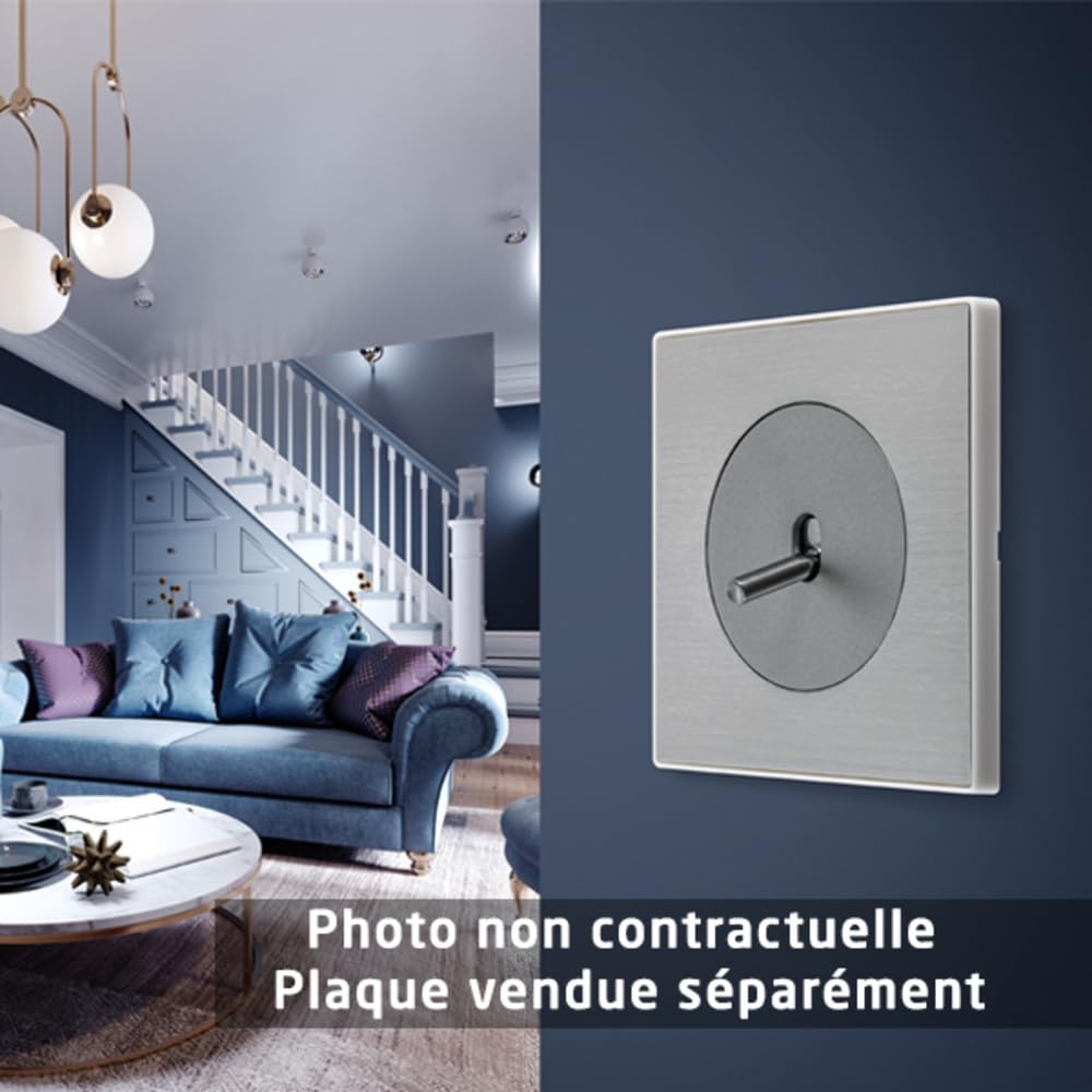 FONTINI - Bouton poussoir - BLANC GLOSSY DOM