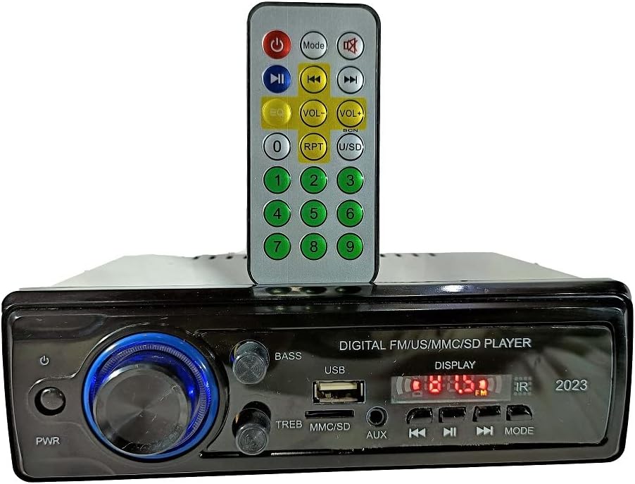 car Stereo 2023 a Bluetooth/USB/SD/AUX/FM/MP3 (Blue & Black) car Stereo 4440 Double ic (Single Din) CAR Media Player for Maruti 800