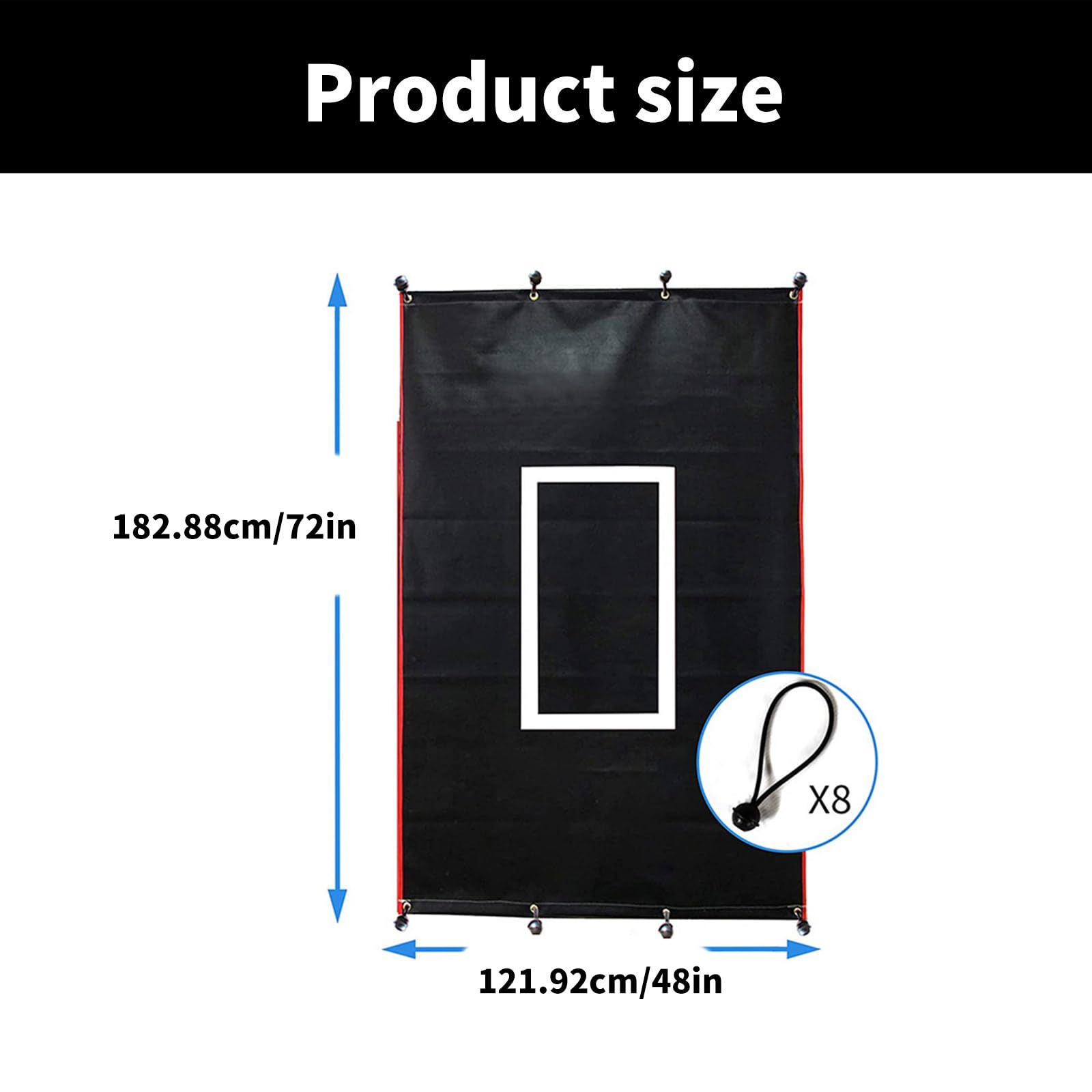 Entrenamiento Béisbol Pitching Backstop Batting Cage Backstop Softball Pitching Targets para lanzamiento duradero al aire libre