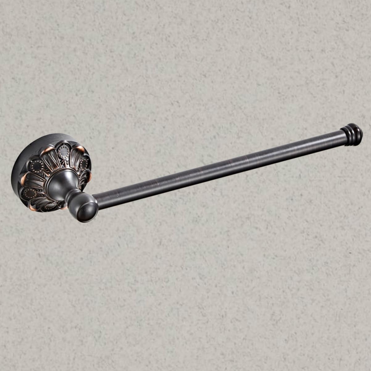Porta Asciugamani Singolo 29cm in Rame Stile Europeo | Finitura Lucida Effetto Antico, Design Moderno Elegante, Uso Comodo Sotto la Doccia