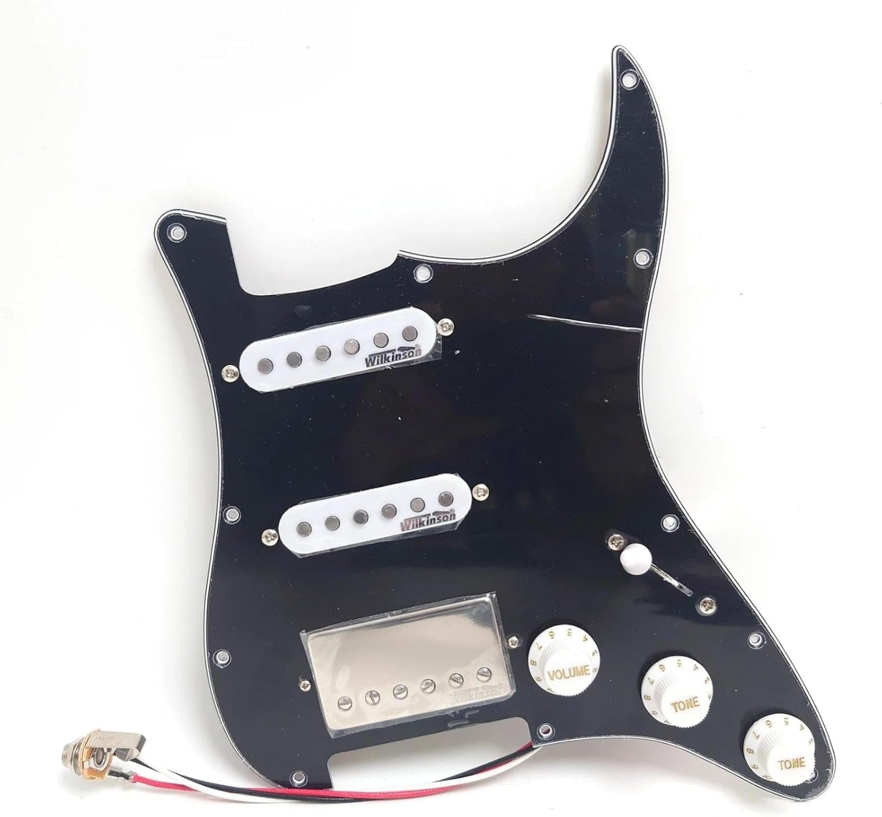 SSH Wstępnie okablowany Pickguard Strat z przetwornikami Alnico 5 Humbucker, osłona kostki do gitary Fender Stratocaster