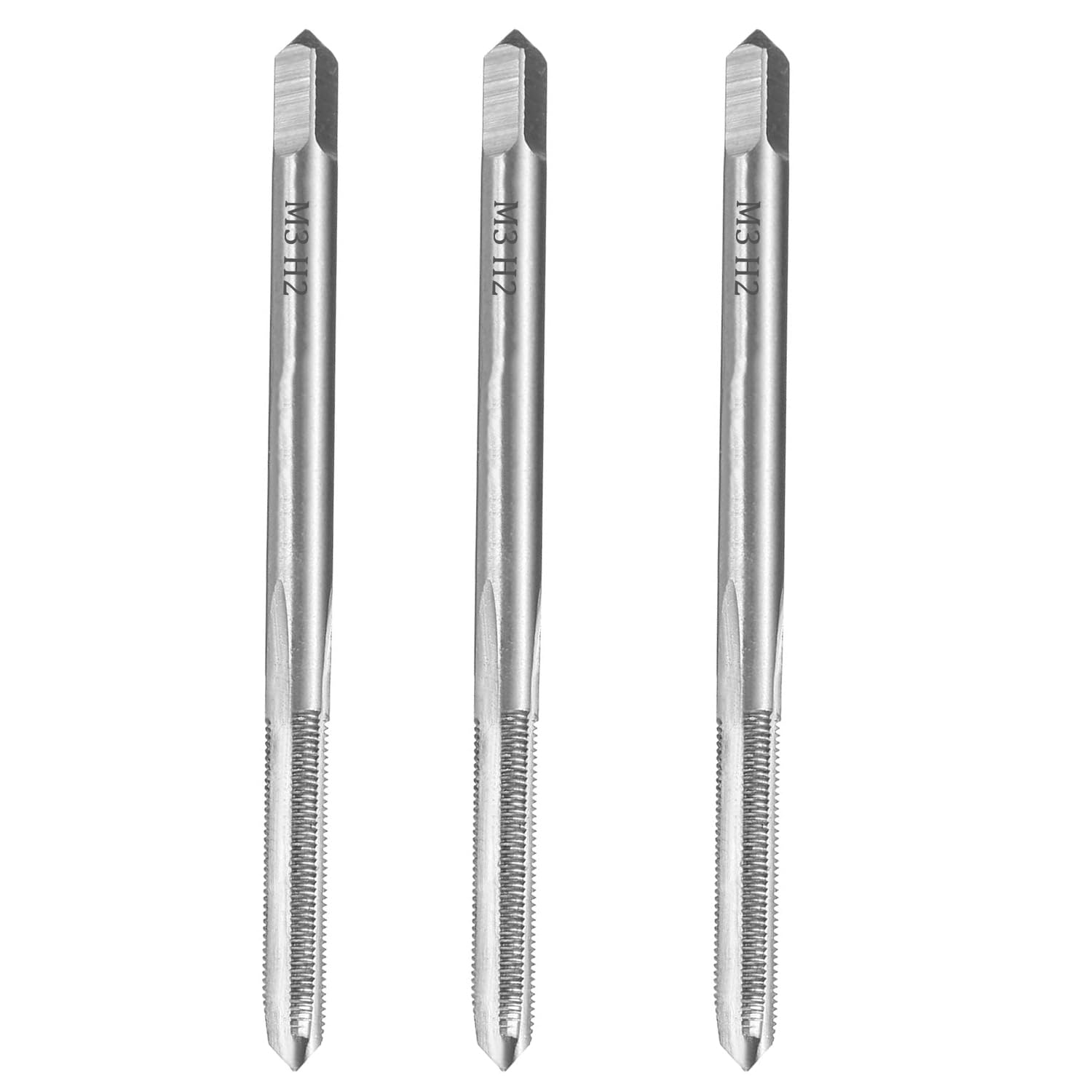 3PCS Youzzei Metric Machine Tap, M3x0.5MM Metric Thread Tap, Premium High-Speed Steel 3 Straight Flutes Threading Tool for Screw Tapping Machines Repair DIY Tool