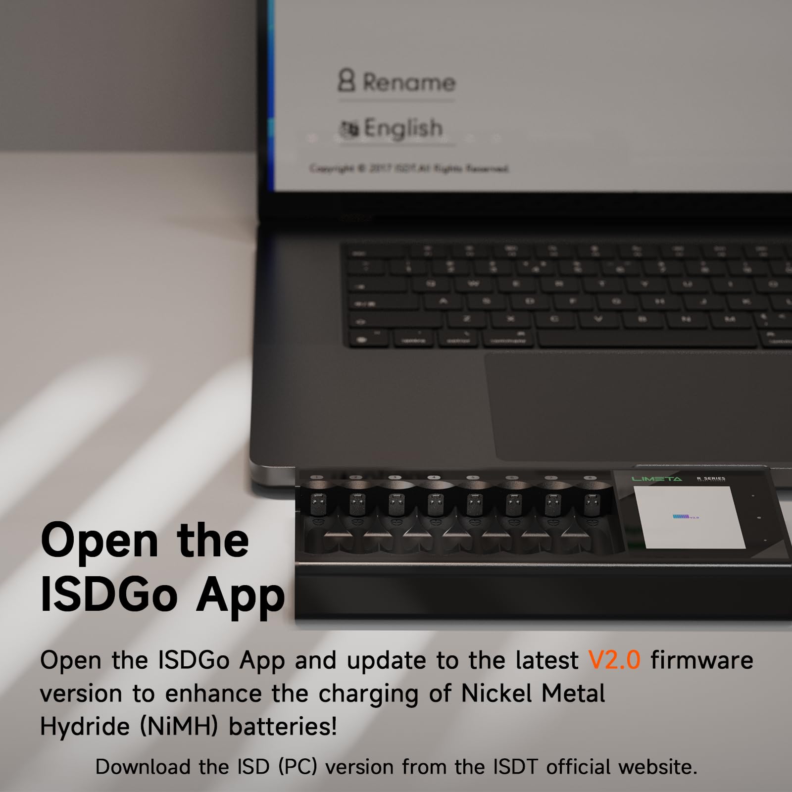 LIMETA Battery Charger AA AAA 8 Bay Fast Rechargeable Battery Charger LCD Display for Universal Household Batteries LiHv Ni-MH Ni-Cd LiFePO4 Li-ion