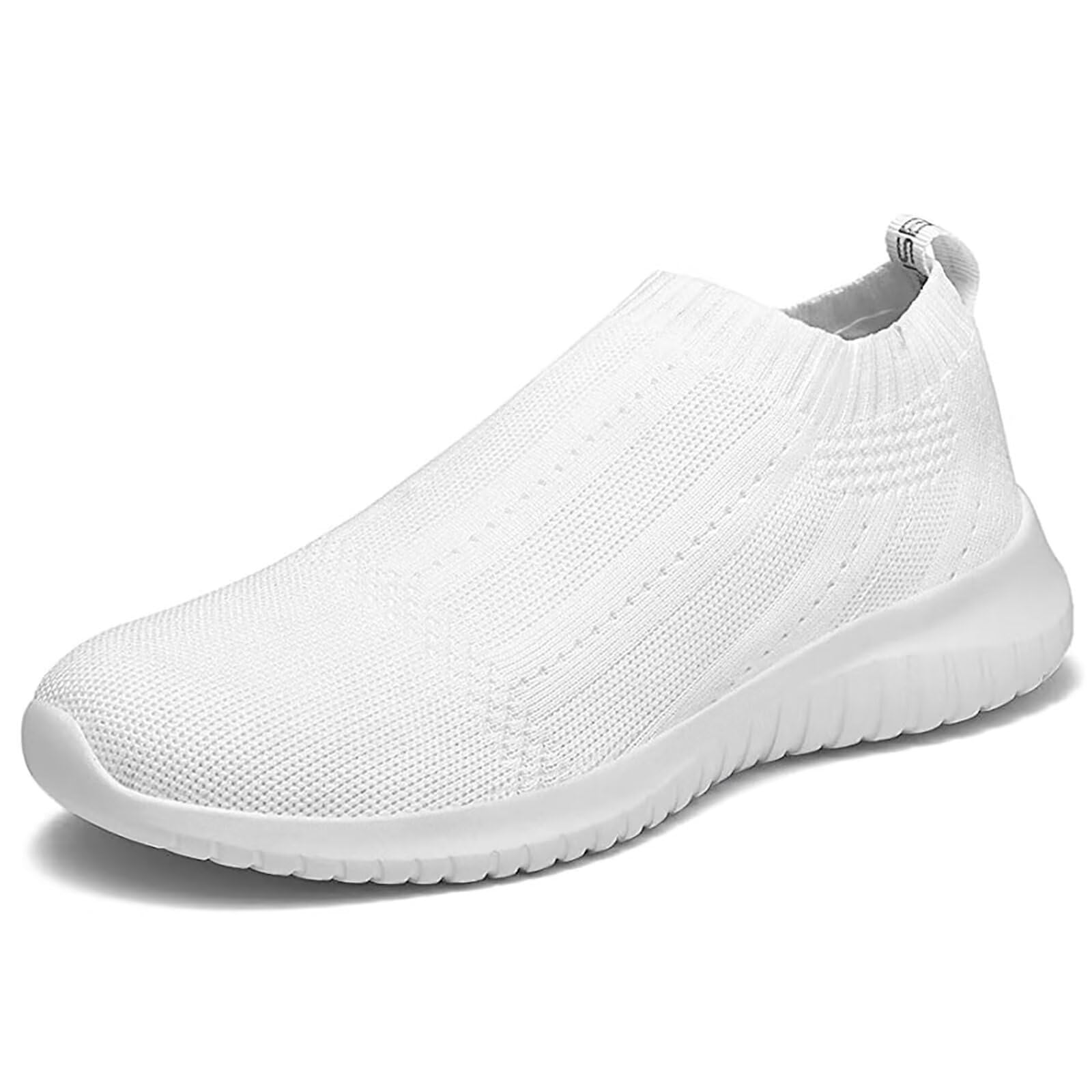 TIOSEBON Women's Walking Sock Shoes Elastic Knit Lightweight Slip on Breathable Yoga Sneakers