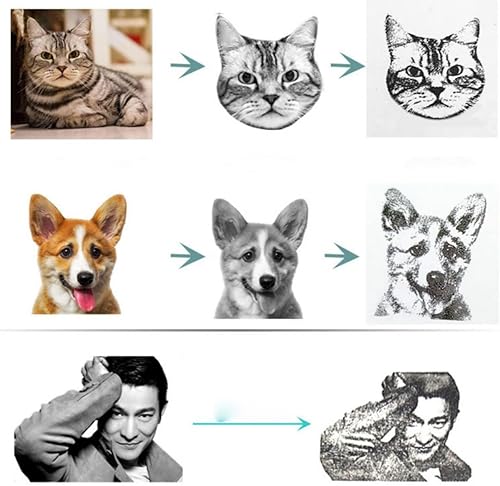 Miniatura 4 de Sello de retrato de mascota por encargo, sello de goma personalizado, sello de mascota personalizado, sello de mascota personalizado, sellos de cara