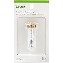 Cricut Lama rotante + alloggiamento di trasmissione, lama da taglio dura e durevole con alloggiamento per unità, taglia carte delicate e tessuto non supportato per progetti personalizzati, compatibile