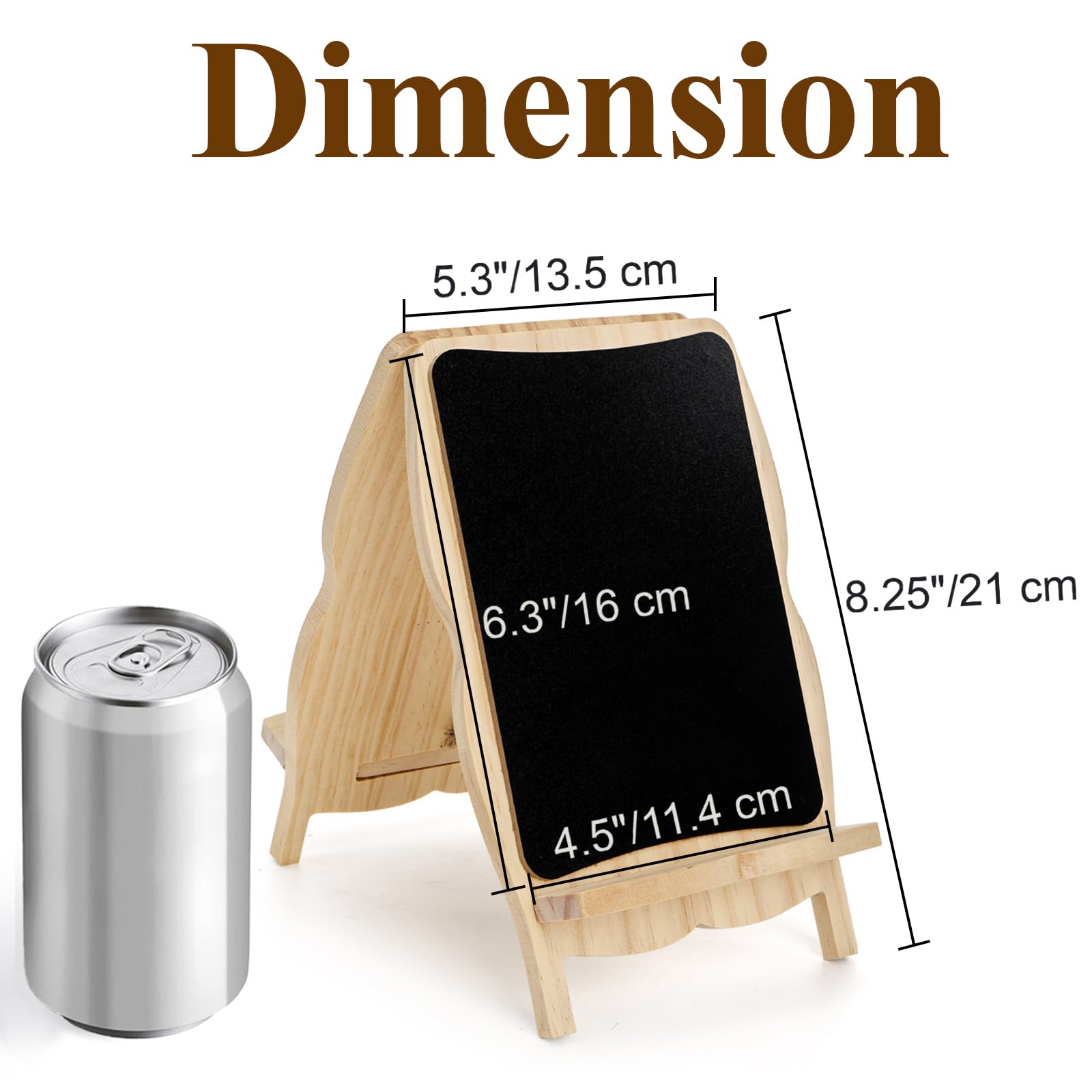 Tosnail Paquete de 2 letreros pequeños enmarcados de pizarra, pizarra de tiza de doble cara, tableros de anuncios decorativos, pizarra de madera rústica, tablero de menú pequeño para el hogar, cocina