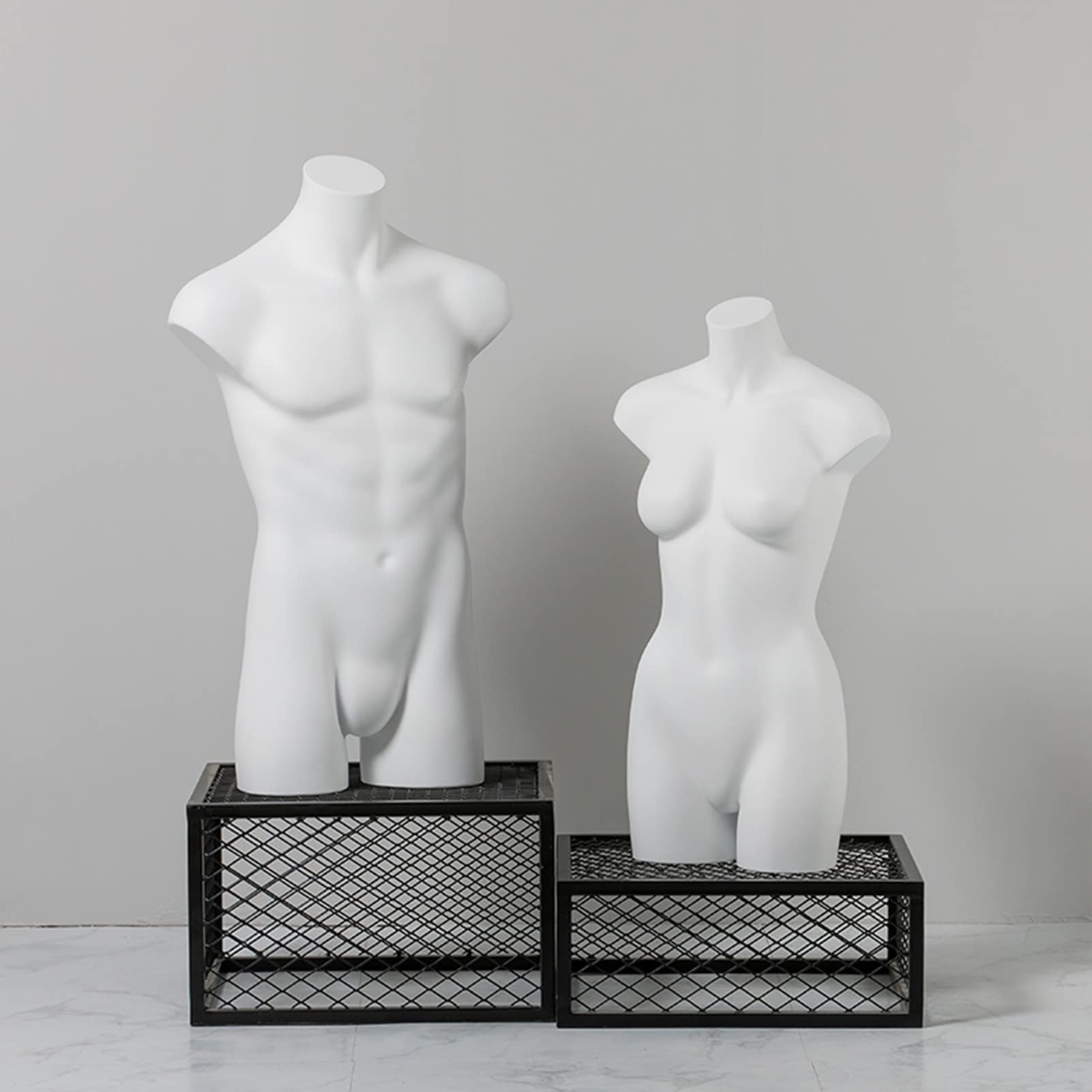 Amazon.co.jp: 男性と女性のバストマネキン、ショーウィンドウ用の