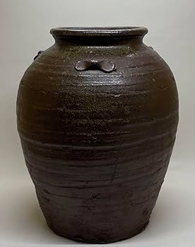 Amazon.co.jp: 古備前 桂又三郎織 室町末期 窯変 三耳壺 k9157