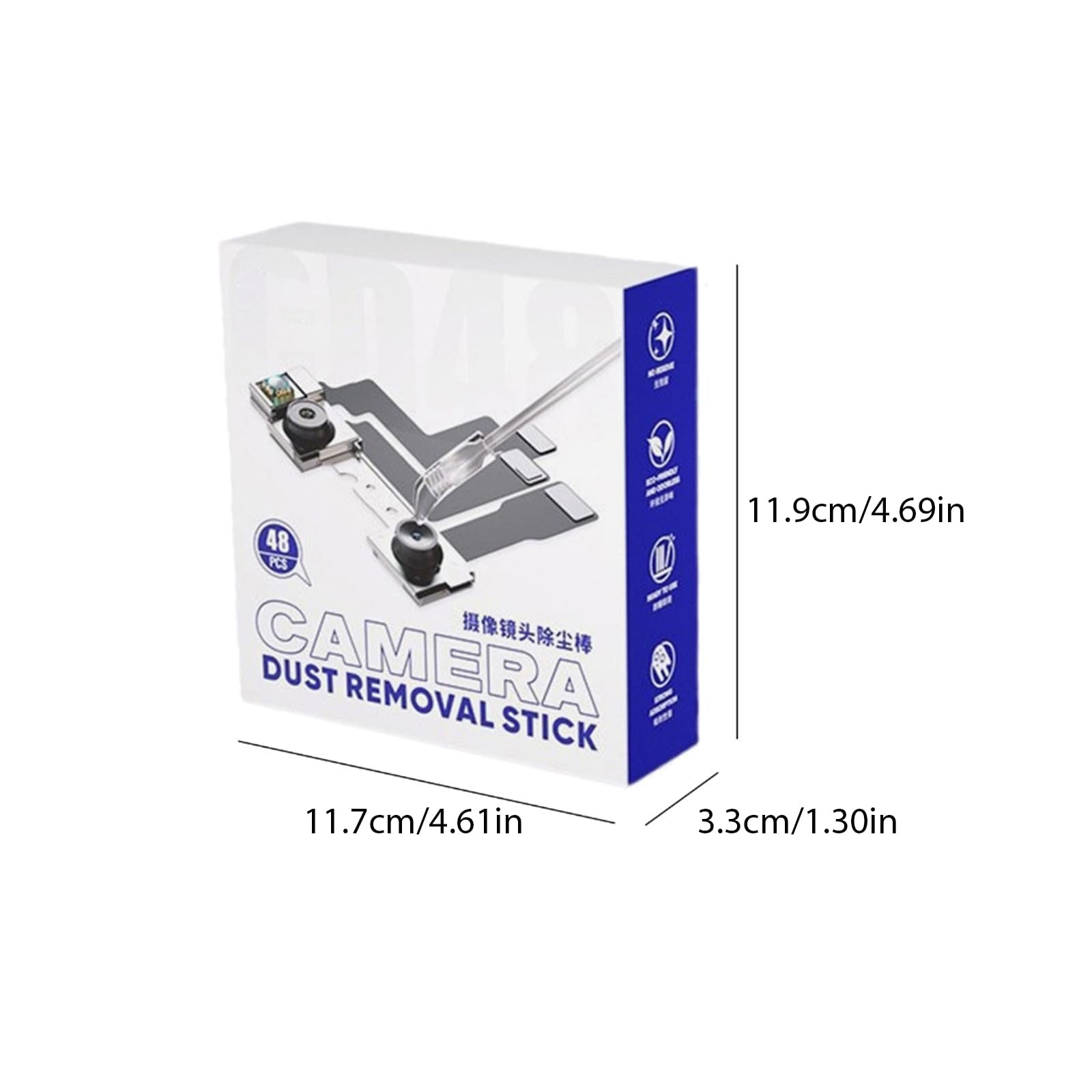 GAOINTELL 48Pcs Camera Lens Cleaner for Synthetic Resin Gel Stick Type Camera Lens LCD Screen Tool — view 7