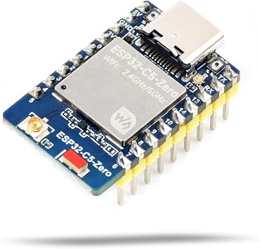 LUCKFOX ESP32-C5-Zero-M Mini Development Board with Pre-soldered Header Dual Band WiFi 6 & BT 5 LE with Zigbee 3.0 Support Ultra-Compact Mini IoT Development Board for ESP32-S3/C3