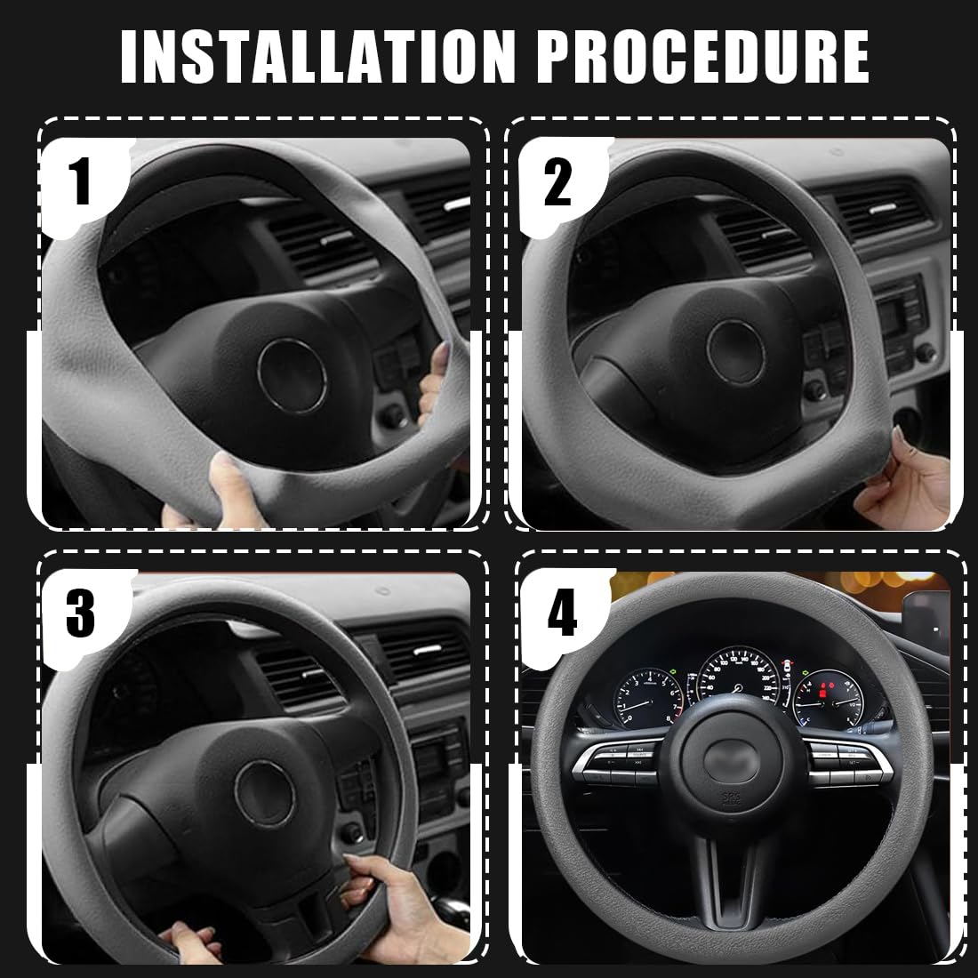 Coprivolante In Fibra Di Carbonio Sunydog 2 Pezzi - Universale Per Auto, Design Sportivo, Nero/Rosso/Blu - Foto 10