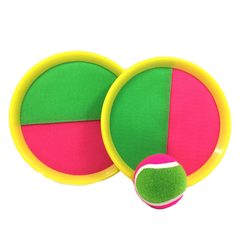 STOBOK Toss And Catch Ball Game With Paddles And Balls Outdoor Toy Gift For Kids