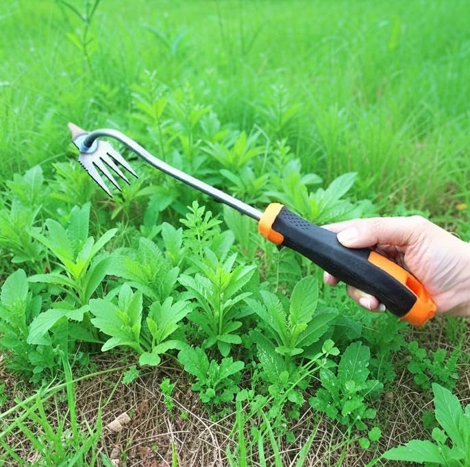 Tragbarer Hand-Unkrautstecher, Unkrautzieher, Bagger, Rechen, Gartenhacken,Unkrautbekämpfungswerkzeuge