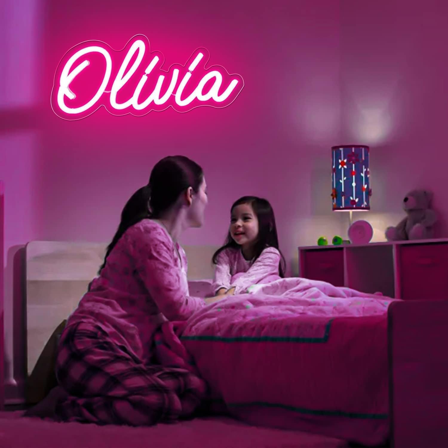 Amazon.co.jp: ATTNEON Olivia 名前 ネオンサイン LEDネームネオン