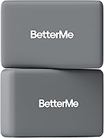 Vista 12 de BetterMe - Juego de 2 bloques de yoga de espuma de alta densidad para estiramiento, pilates y entrenamientos, bloques de ejercicio ligeros Marfil