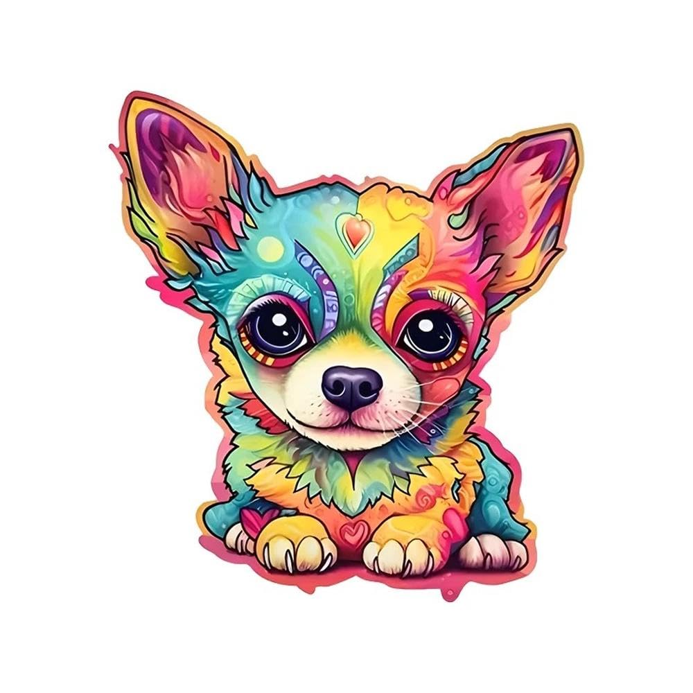 Auto Accessory Chihuahua Dog Decal Sticker Car Motorcycle PVC Stickers Decals