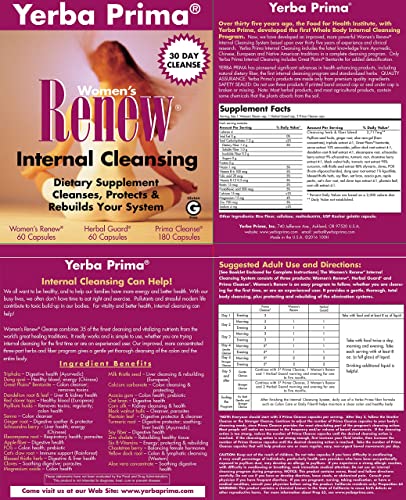 Yerba Prima YBP00100 Women’S Renew Internal Cleansing System - 30 Day Cleanse And Detox Kit thumb #5