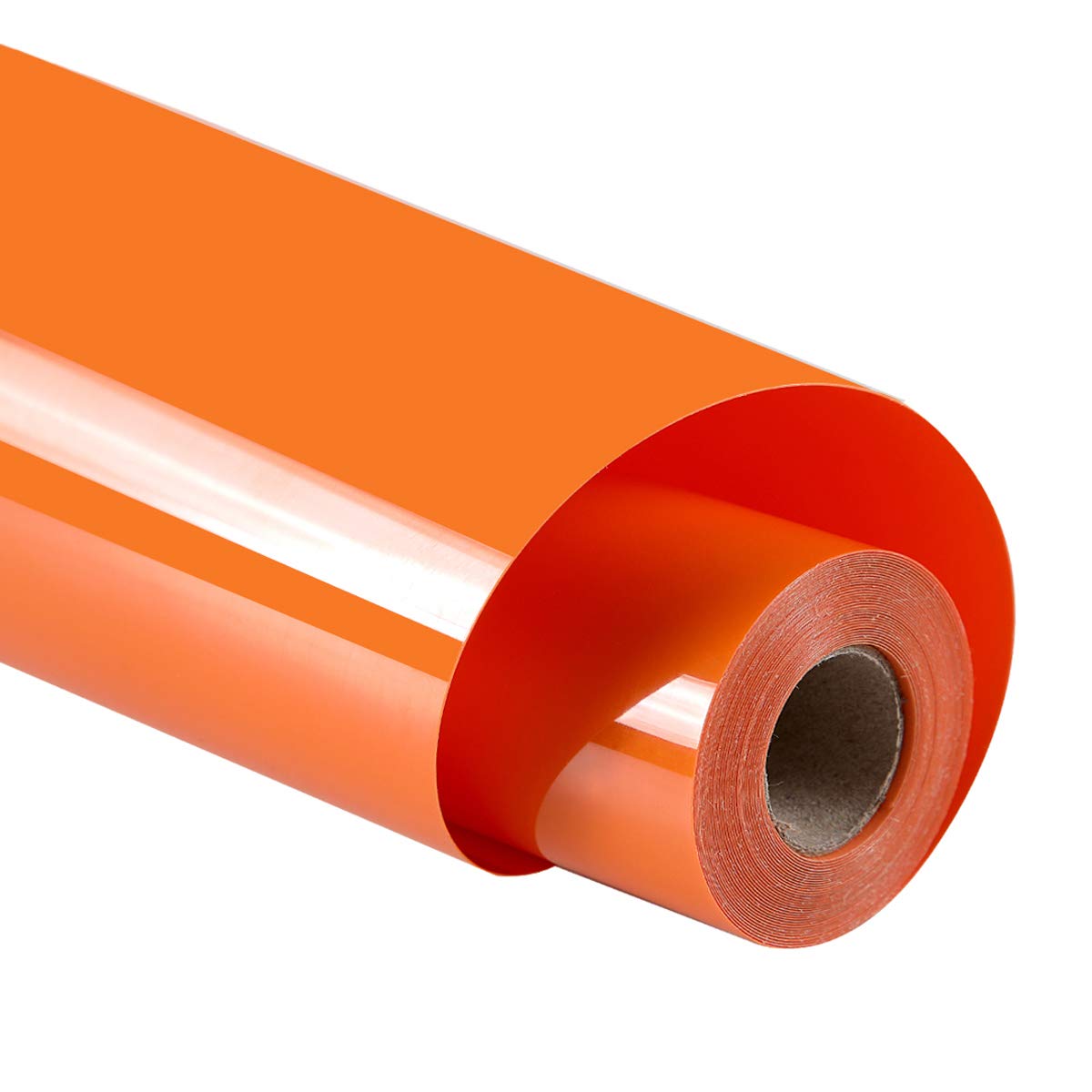 guangyintong Heat Transfer Vinyl HTV Rolls, Orange Iron on Vinyl 12" x 5ft
