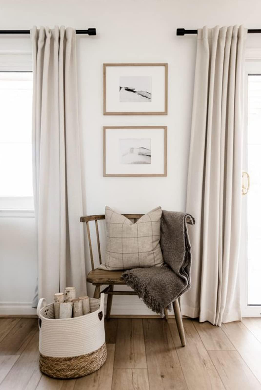 100% Blackout Shield Linen Blackout Curtains for Bedroom 84 Inches Long, Back Tab/Rod Pocket Living Room Drapes, Thermal Insulated Blackout Curtains 2 Panels Set, 50" W x 84" L, Cream - Image 6