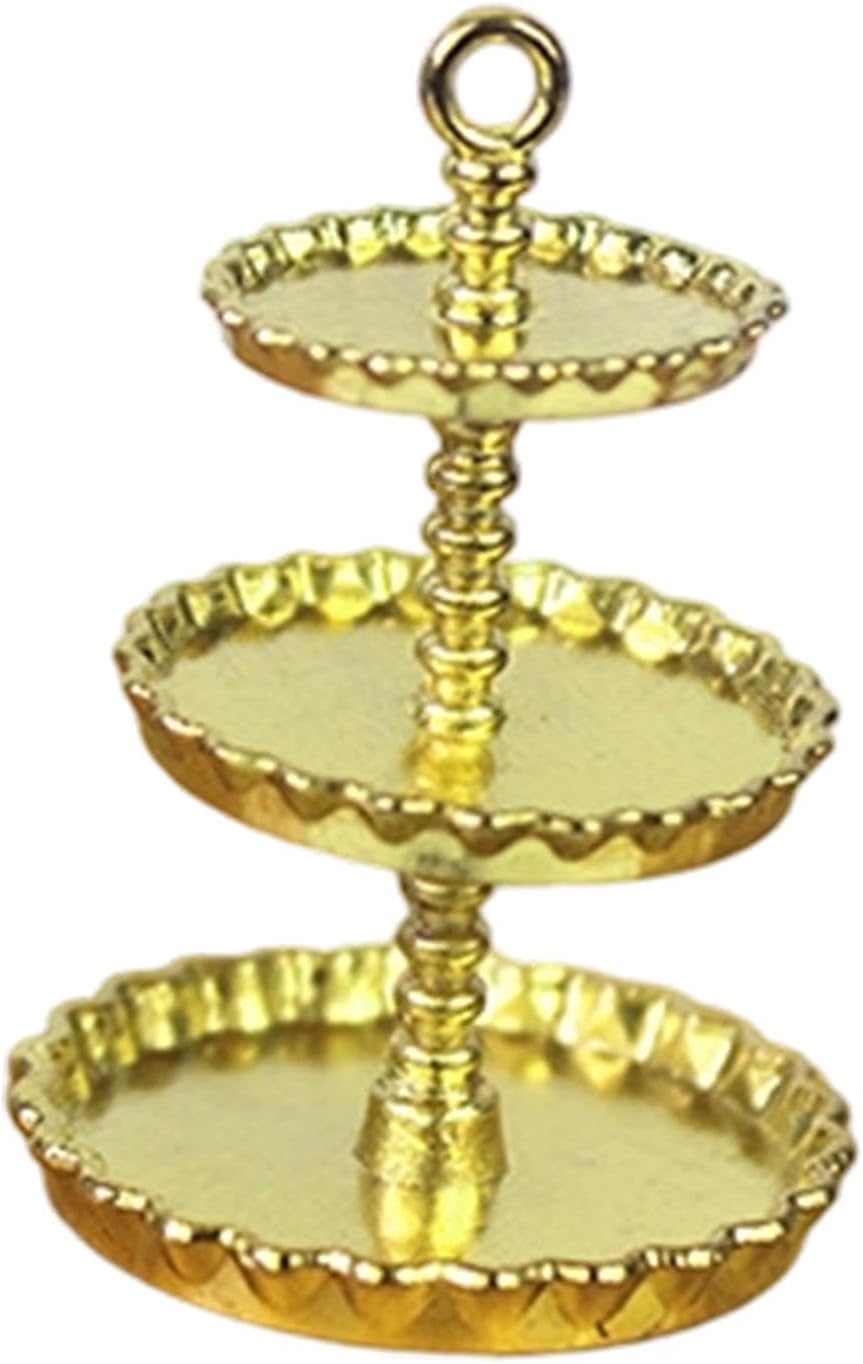 Dollhouse Cake Stand 1:12 Micro Scene Prop Cake Rack 3 Tier Cupcake Stand