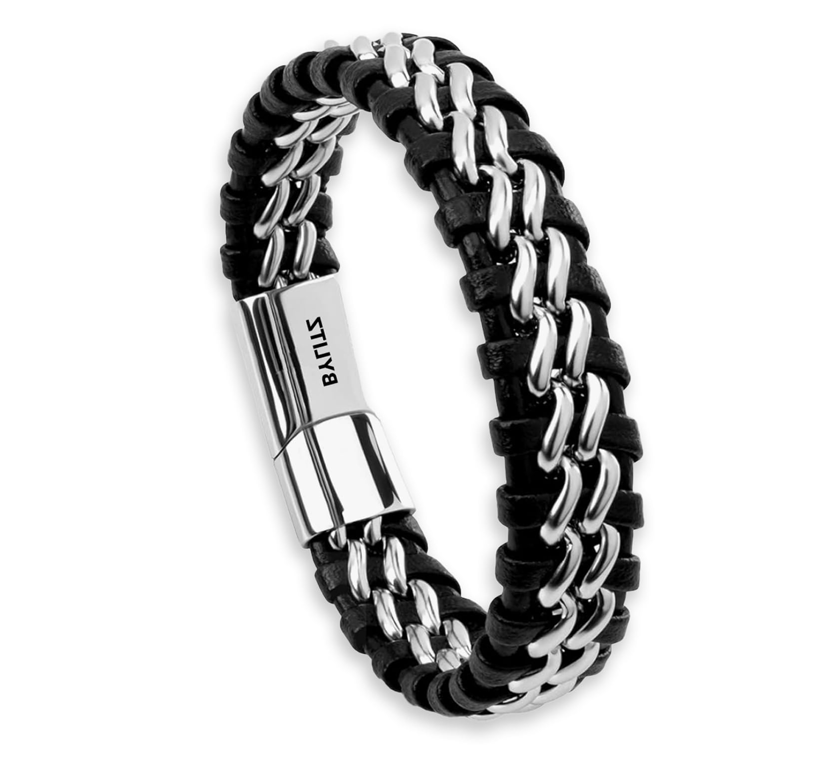 Leder Armband personalisiert mit LED Geschenk Box An meinen Mann Schatz Sohn mit Glückwunschkarte für Männer Herren Jugendliche Jungen Geburtstag Jahrestag Weihnachten