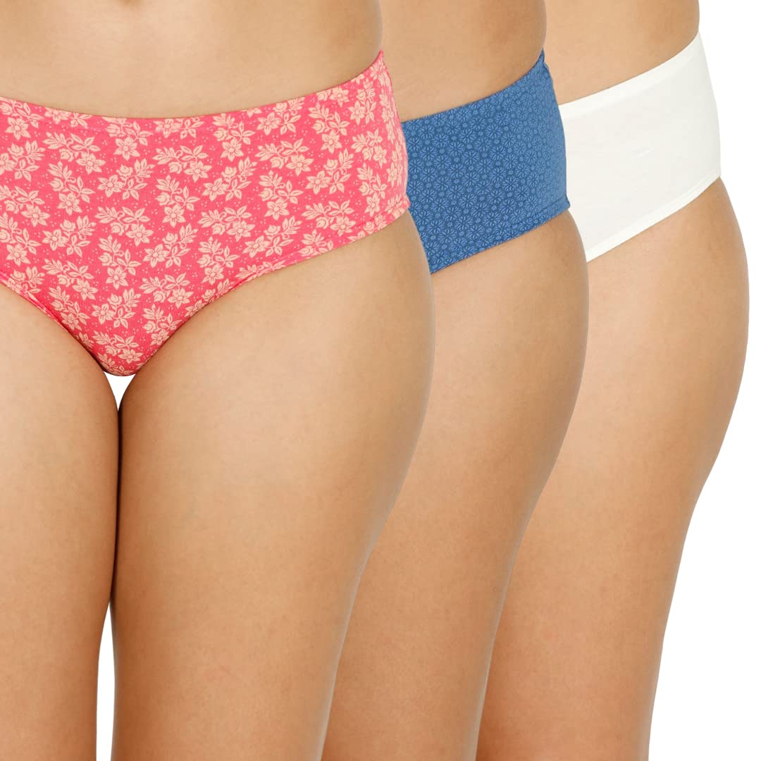 lavos Women's Bamboo Cotton Periods Panty with Full Hip Coverage for Medium to Low Flow | Stain Free Anti-Bacterial Odour Free Menstrual Underwear (Pack of 3)-picture-50