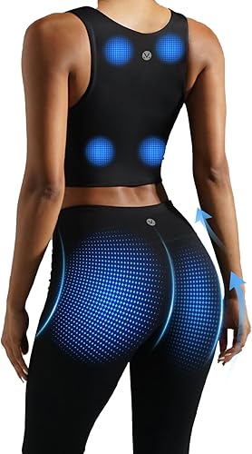 MEGELIN Conjunto Leggings+ chaleco, para moldear la cadera y levantar músculos del suelo pélvico en casa o cuando hace ejercicio