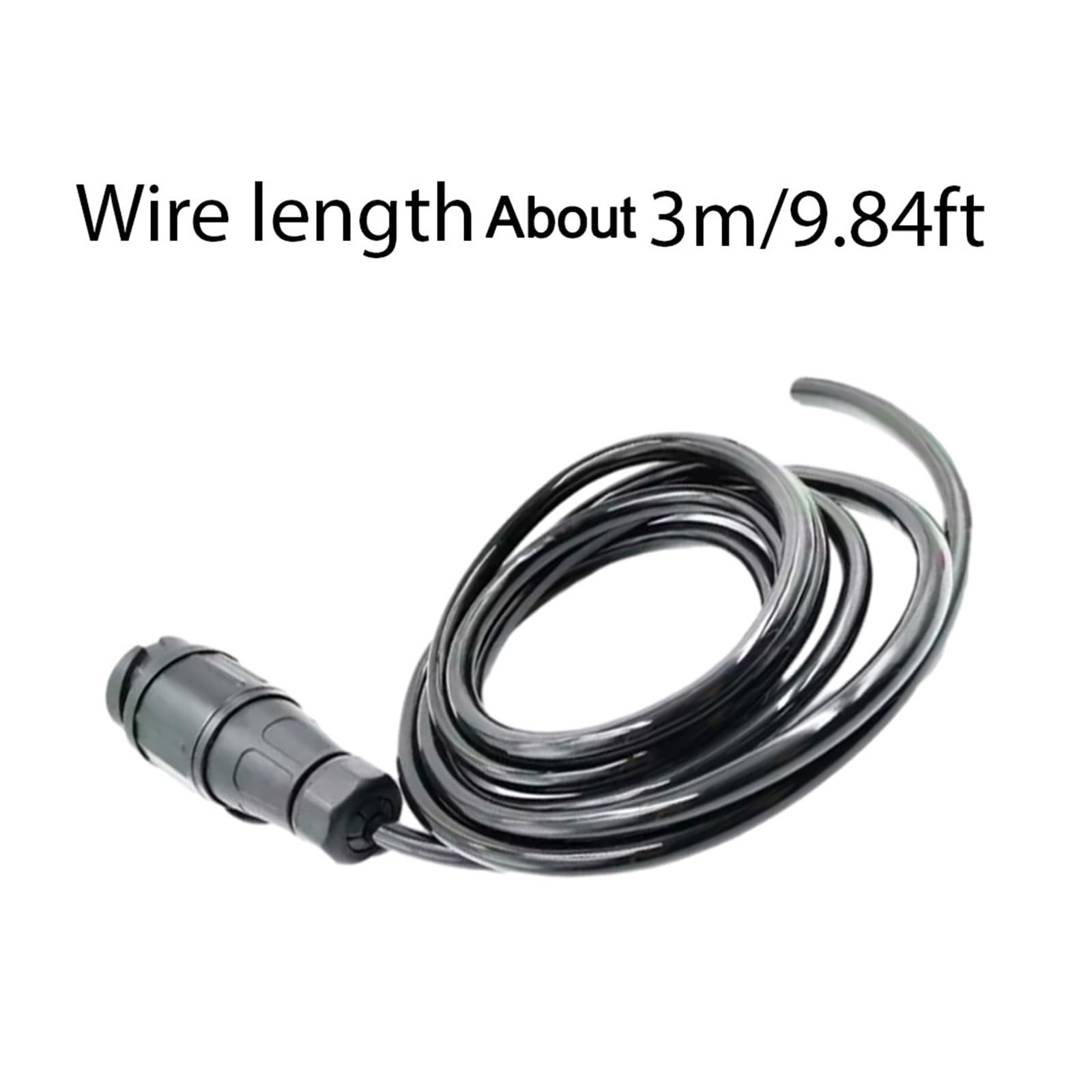 12V 13-pinowa wtyczka Okablowanie przyczepy TPU i nylon czarny do złącza ciężarówki Holowanie z okrągłym otworem