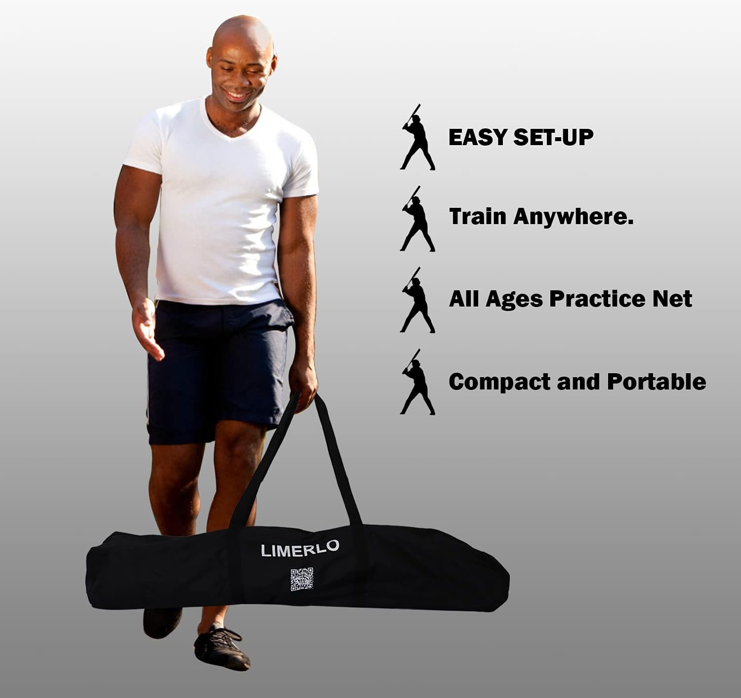 LIMERLO 7x7 Baseball net for Hitting and Pitching Softball Training Equipment with Carrying Bag (Upgraded) : Sports & Outdoors