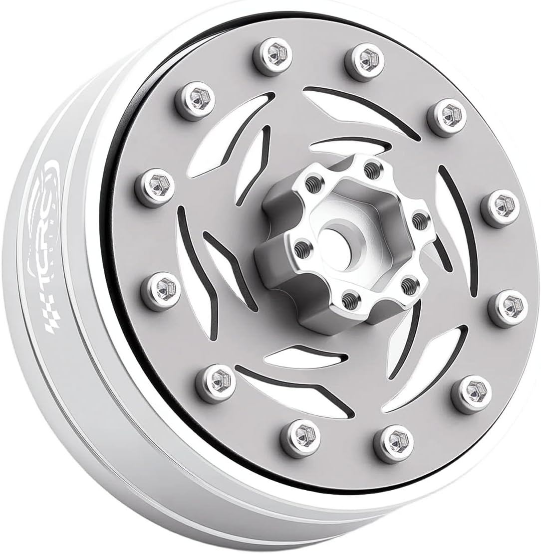 4PCS Grade 5 Titanium Wheel Face Aluminum 1.3 Inch Wheels Hubs for 1/24 Axial SCX24 FCX24 1/18 TRX4M Redcat Ascent-18 HPI Venture18 Upgrades
