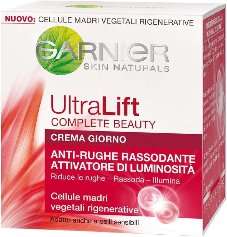 Garnier UltraLift Complete Beauty Day Cream Anti Wrinkle 50ml Firming, Radiance Boosting
