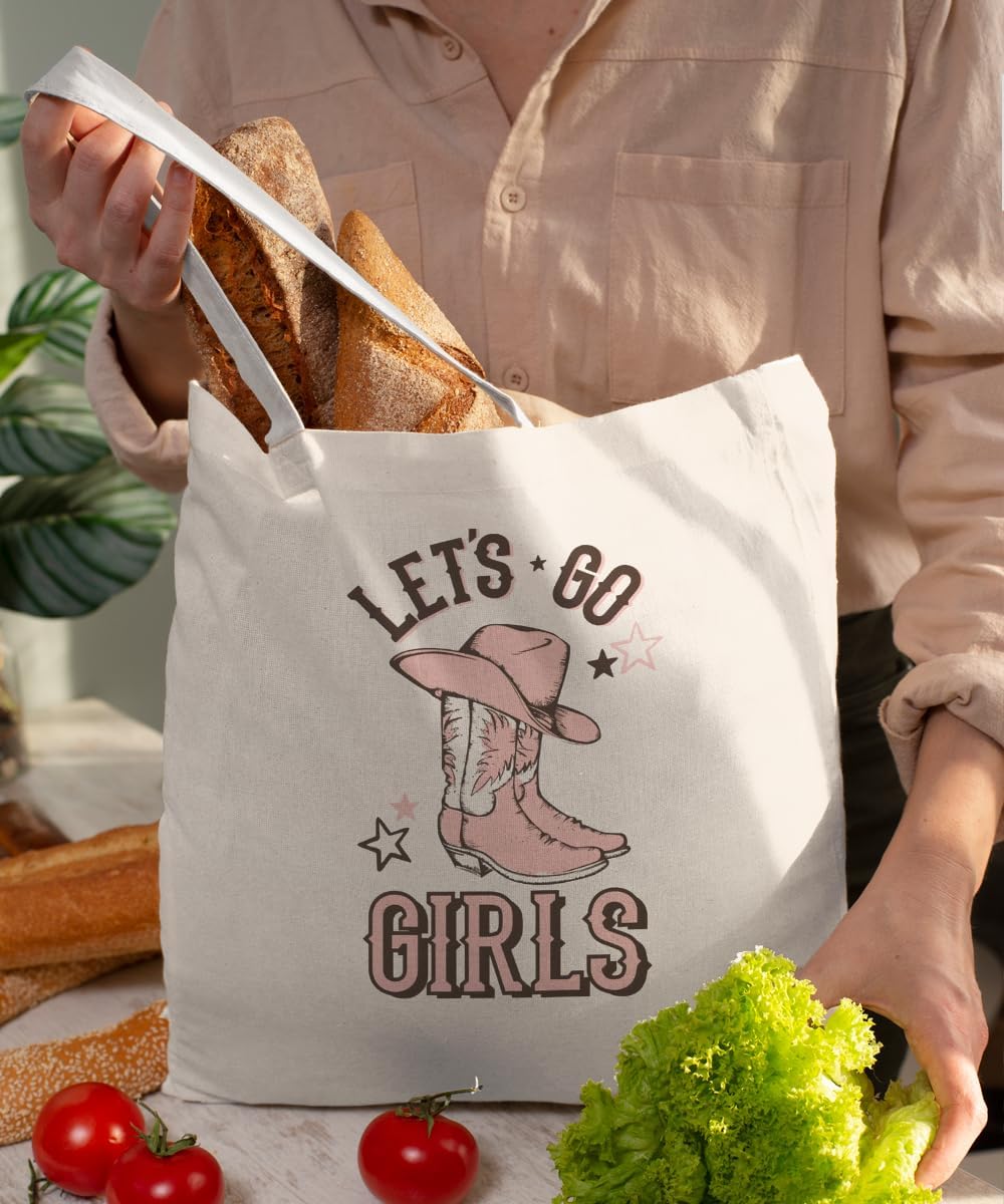 Pink Girl Canvas Tote Bag for Women Teen Girls Gifts Cute Small Travel Work Tote Bags Reusable Grocery Shoulder Bags - Image 6