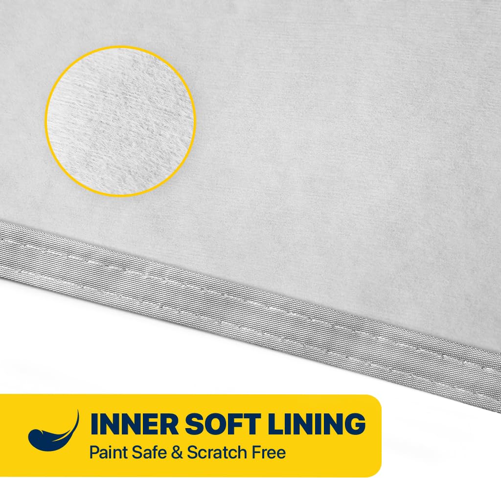 Seal Skin Covers Waterproof Car Cover for Sedan All Weather UV Protection Windproof Straps Dustproof Soft Cotton Lining — view 4