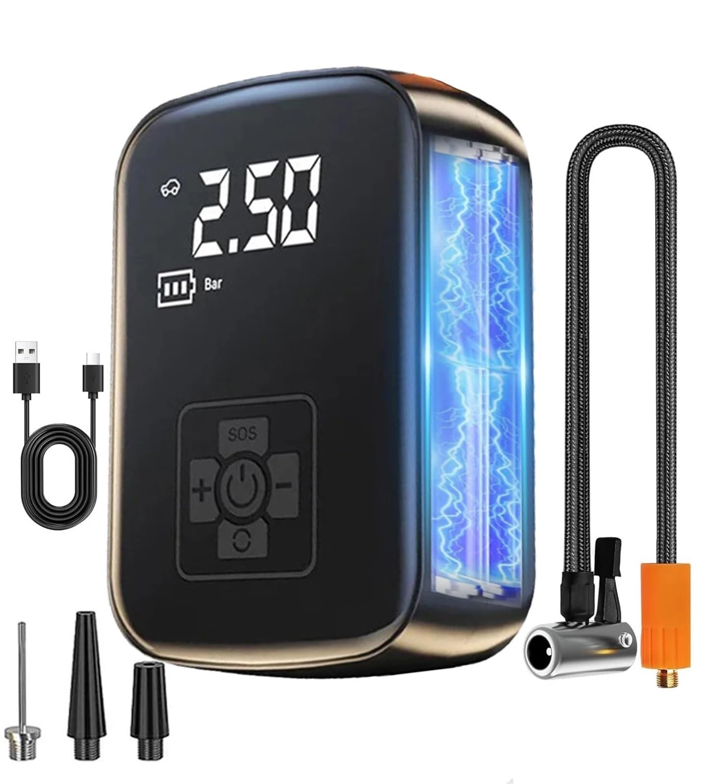 Tyre Inflator 150PSI Tire Inflator Portable Air Compressor Cordless Air Pump Tires Air Pump with LED Light Air Compressor