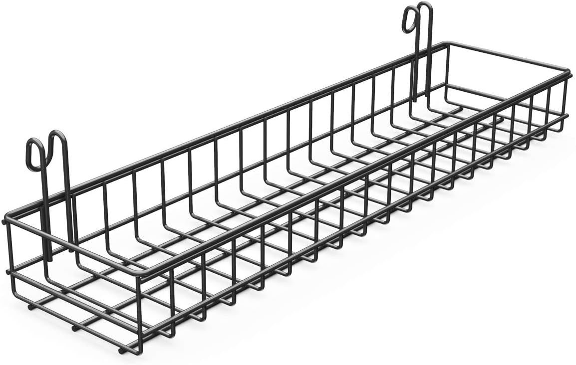 Oucles Hang Wire Tray Hang Wire Basket Mesh Wall Metal Wire Basket Storage Organizer Tray for Grid Photo Wall Metal Storage Shelf Idea for Wall Decor Home Supplies