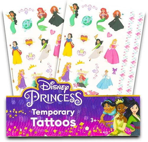 Disney Princess Más de 50 Tatuajes Temporales