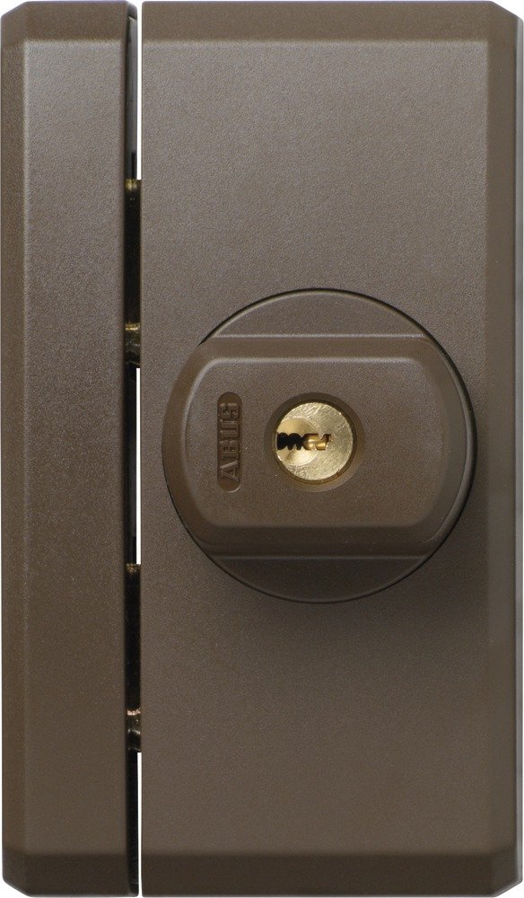 Abus Fts96 Al0145 Serratura con Blocco, Blocco per Finestre con Doppio Chiavistello a Incastro, Chiusura con Chiave, Livello di Sicurezza: 10, 31746, Marrone
