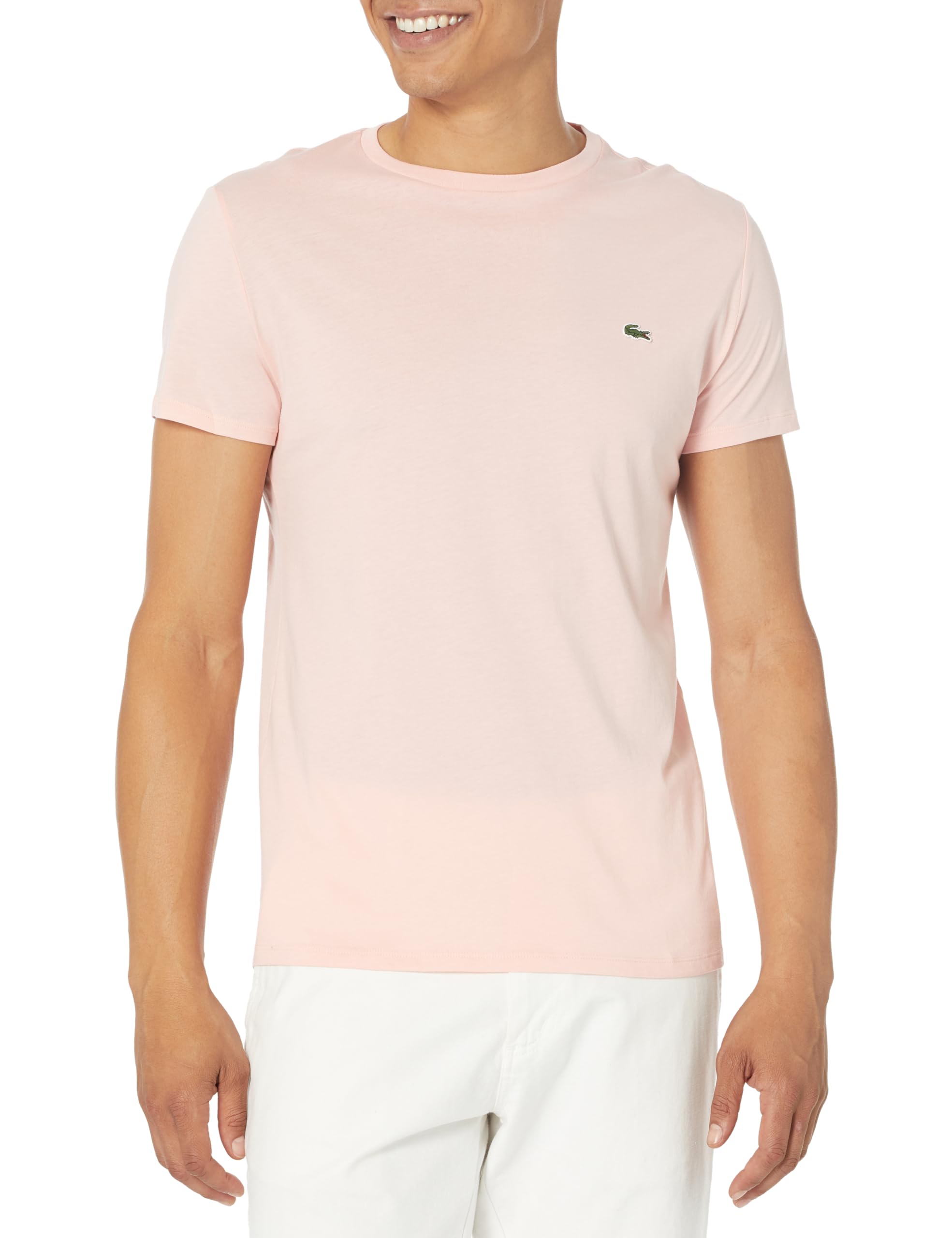 Lacoste Men's Short Sleeve Pima Jersey Crew Neck Tee