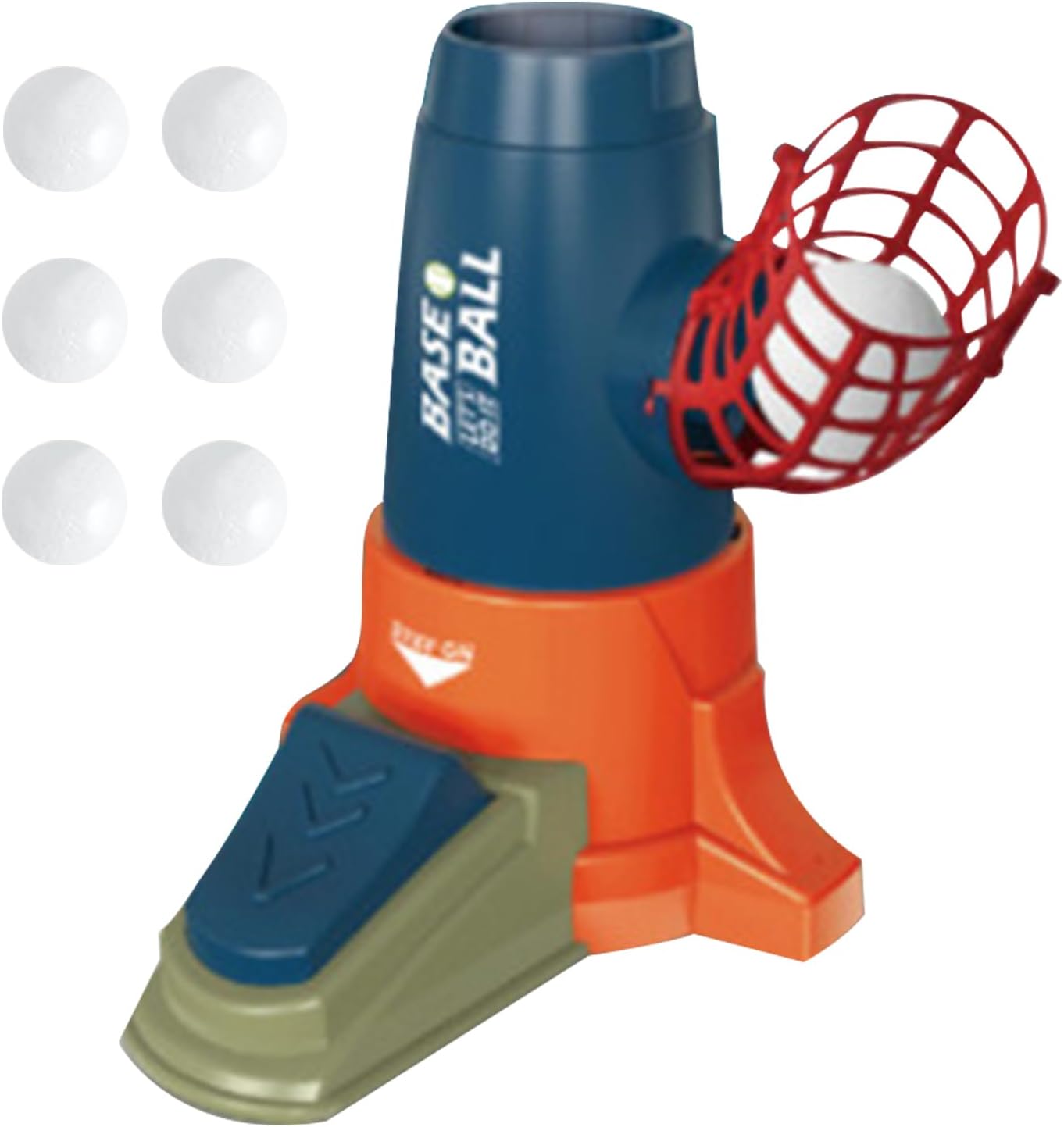 Baseball Pitching Machines, 2 in 1 Baseball and Tennis Pitching Machine with 6 Balls, Baseball Trainer Machine, Adjustable Pitching Speed Machine, Batting Practice Machine T Ball Sets for Kids Adults