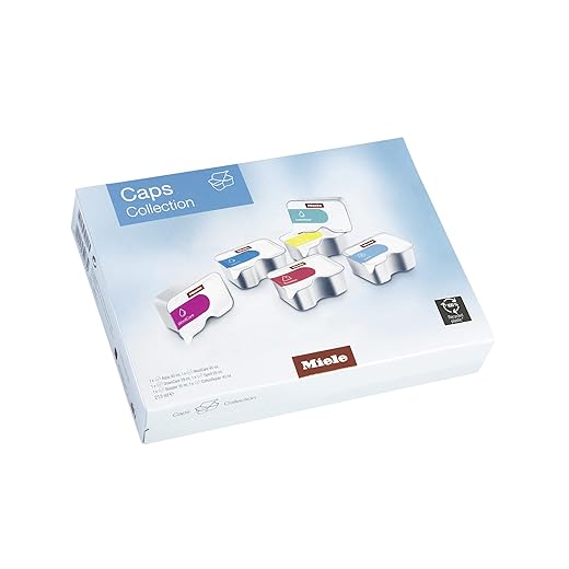 Miele Original Zubehör Caps Collection Waschmittel / Probierpackung mit CottonRepair, Spezialwaschmittel, Fleckenentferner, Weichspüler / 6 Stück / für Waschmaschinen