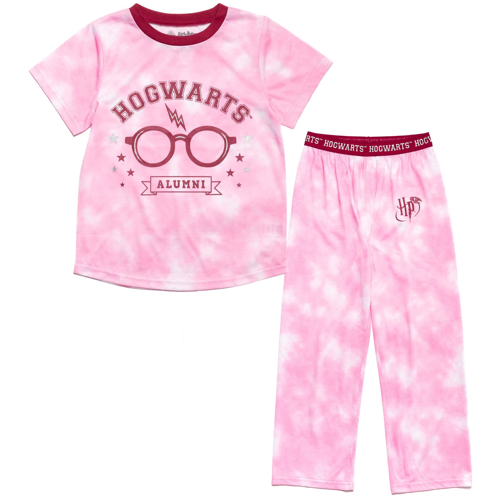 Harry PotterSlytherin Ravenclaw Hufflepuff Gryffindor Girls Pajama Shirt and Pants Sleep Set Little Kid to Big Kid