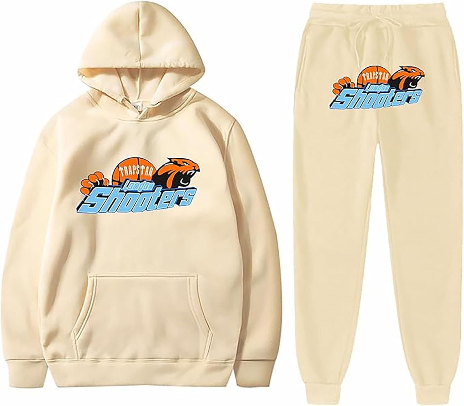 Produktbild von Generisch Jogginganzug Herren Mit Palmen-Aufdruck - 2-teiliger Streetwear Anzug
