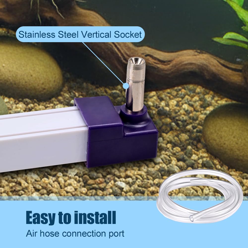 Barre à Bulles pour Aquarium, Pierre à Air Murale pour Aquariophilie, Diffuseur d'oxygène Silencieux pour Aquarium d'eau Douce et d'eau de Mer, pour Poissons, Crevettes Plantes Hydroponiquesues