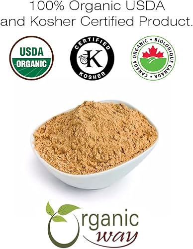 Miniatura 6 de Organic Way Polvo de raíz de diente de león (Taraxacum officinale)  Té de hierbas - Cosecha silvestre europea  Certificado orgánico y Kosher  Sin