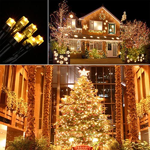 Miniatura 8 de Moxled Luces Arbol Navidad - Guirnalda Luces 35m 350 Led Blanco Calido Con 8 Modelos De Lluminación, Conectable, Luces Navidad Exterior Decoracion Para Jardín, Arbol, Fiesta, Boda
