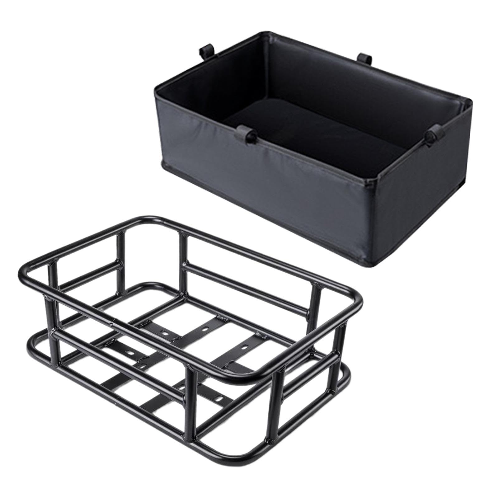 Cestino Anteriore Per Bicicletta Bambini - Universale, In Metallo, Con Maniglia E Cinghie Regolabili - Foto 2