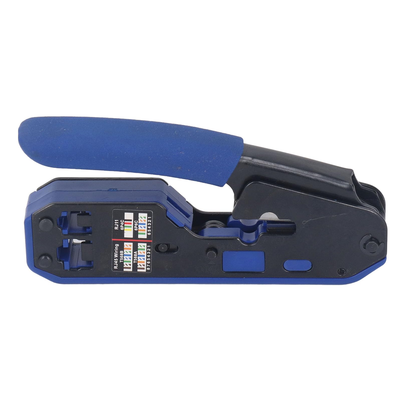 Kit d'outils de sertissage RJ45, ensemble d'outils de sertissage avec testeur de câble réseau, tête de cristal 8P8C pour connecteur Cat5 Cat6, comprend une pince à dénuder, un