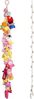 80 Inches Stuffed Animal Chain With 20 Metal Clips For Wall Corner(Beige) | Stuffed Animal Storage Chain With 20 Metal Clips,Plush Display,Toys Holder for Plush Animal Hanging or Corner Stuffed